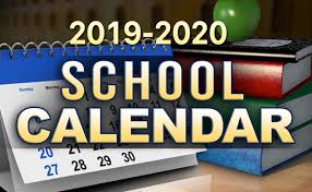 GCC Calendar for the 2019/2020 School Year