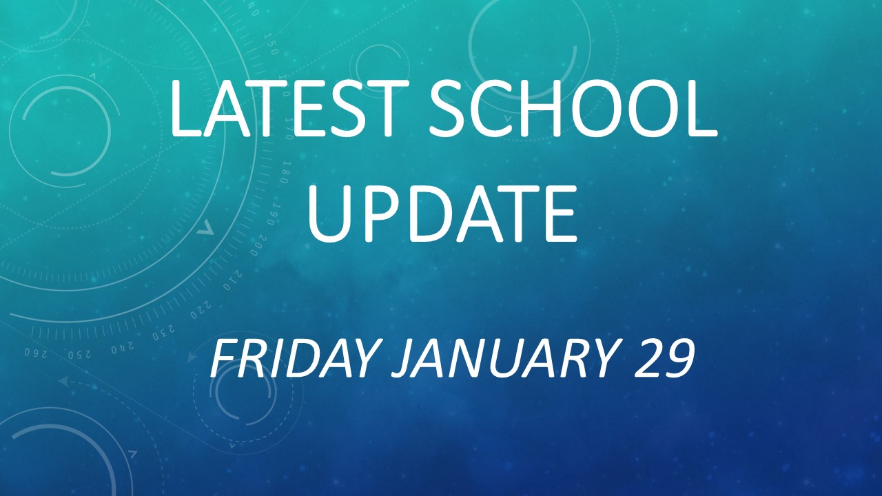 Schooling Update Latest School Update Friday January 29 - Glanmire Community College