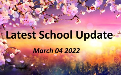Latest School Update Friday 04 March 2022