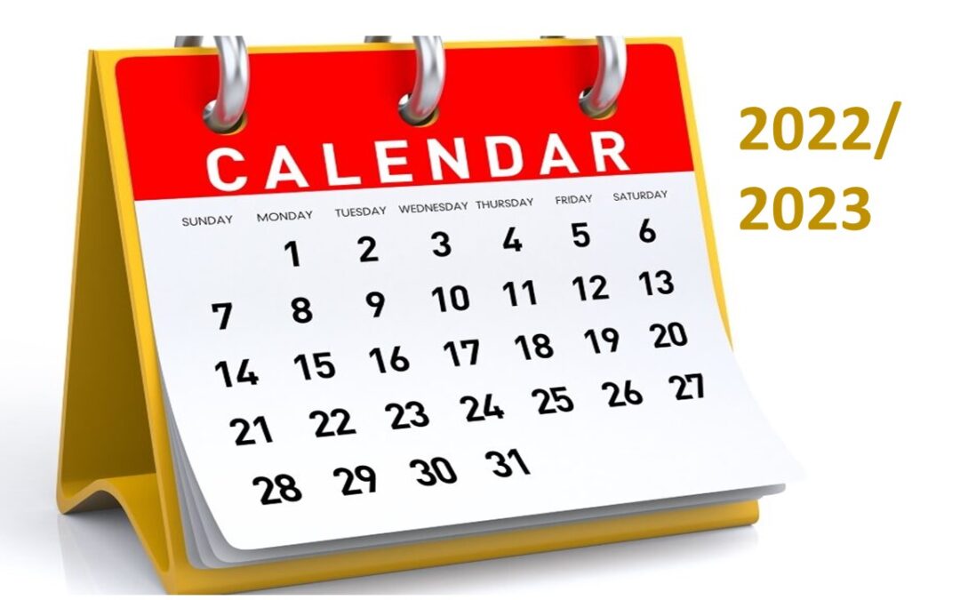 2022/2023 School Year - Calendar - Glanmire Community College