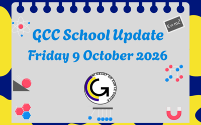GCC Parents Update Friday 9 October 2026