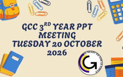 GCC 3rd Year PPT Meeting Tuesday 20 October 2026